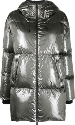 High-Shine Puffer Coat