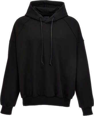 Juun J Graphic Printed Drawstring Hoodie