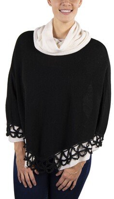 Simply Natural Women's Alpaca Poncho Petra Crochet