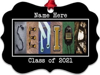 Personalized Senior Cross Country, Ornament, High School, Class Reunion, Bag Tag, Party Favor, Graduation Gift, Night, Mirror Charm