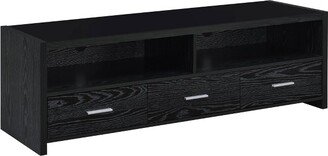 Alton 3 Drawer TV Stand for TVs up to 70 Black Oak