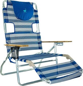 Ostrich 3 N 1 Lightweight Aluminum 5 Position Reclining Beach Chair, Striped