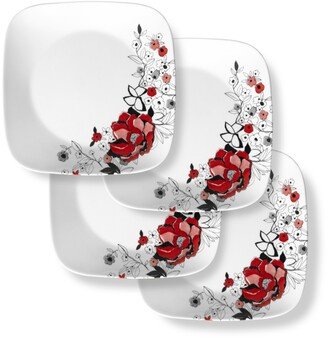 Boutique 10.5 Inch Dinner Plate Chelsea Rose 4 Pack