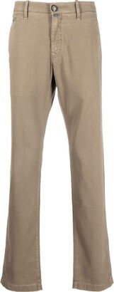 Straight-Leg Twill Trousers-AB