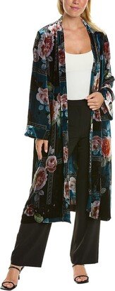 Rosabel Velvet Silk-Blend Kimono Coat