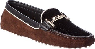 Tod’S Gommini Velvet & Suede Loafer