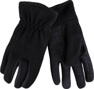 Men's Touchscreen Heathered Knit Gloves with Stretch Palm