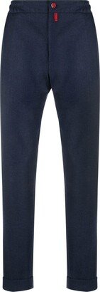 Elasticated Straight-Leg Trousers-AF