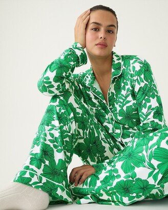 Eco dreamiest long-sleeve pajama set in greenhouse floral print