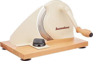 Zassenhaus Manual Bread Slicer, Hand Crank Home Bread Slicer, 11.75 x 8