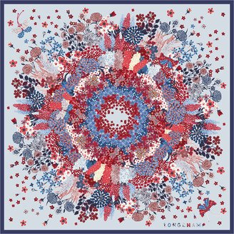 Silk scarf 90 Collier de fleurs