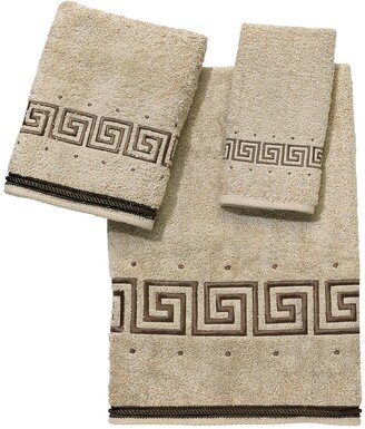 Pre Athena Greek Key Embroidered Hand Towel, 16 x 30