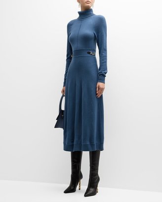 Becky Turtleneck Horsebit Sweater Dress