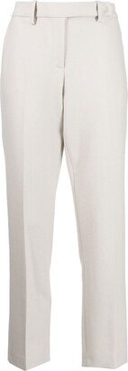 Stretch-Fit Tapered-Leg Trousers