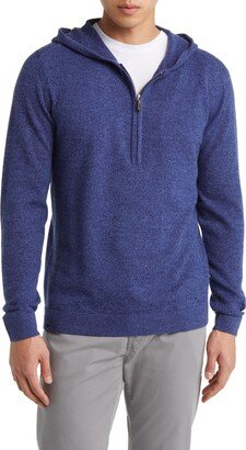 Mitch Hooded Half Zip Wool & Cashmere Sweater