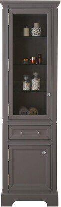 Derby Collection Linen Cabinet In Cashmere Grey