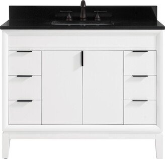 Avanity Corporation Avanity Emma 43 in. White Vanity Combo with Top and Sink