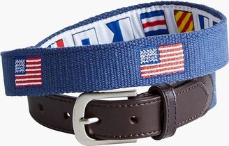 Castaway Clothing Navy American Flag Bowsprit Belt