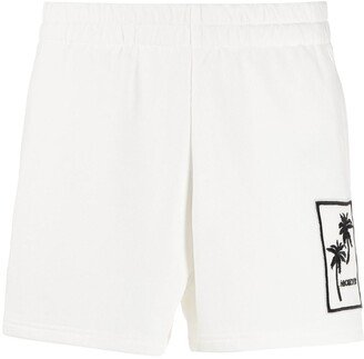 Logo-Print Track Shorts-AA