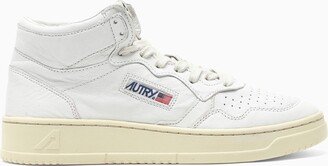 White leather high-top sneakers-AA