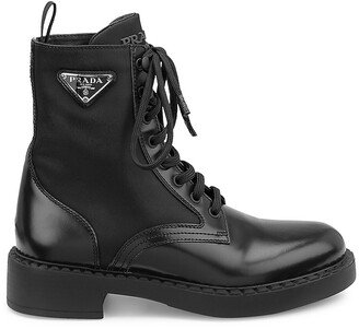 Leather Combat Boots-AR