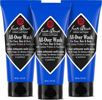 Road Warriors All-Over Wash for Face, Hair & Body 3-Pack $28.50 Value