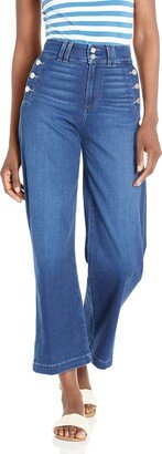 Women's Aubrey high Rise Wide Leg in Ankle Length in Julissa