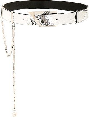 Cintura Belt in Metallic Silver