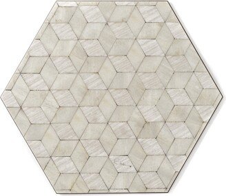 E. Inder Designs Placemats Set Of Six In Scandi Style Hexagonal Design. U K Standard Size. Heat Proof Melamine.