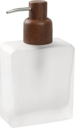 Frosty Glass Lotion Pump White - Allure Home Creations
