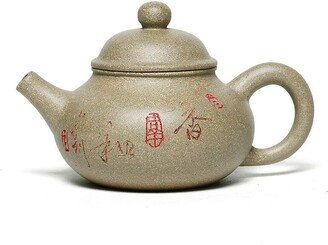 Oriarm Chinese Yixing Clay Pottery Tea Pot, Douqing Ni Pot For Kung Fu