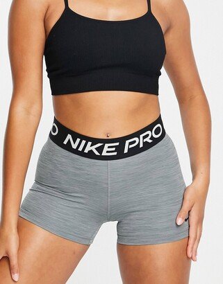 Nike Training Nike Pro Training 365 3-inch shorts in gray