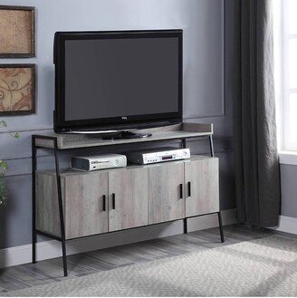 52 Samiya TV Stand for TVs up to 50 Gray Oak/Black Finish