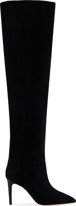 Over-the-Knee Suede Stiletto Boots