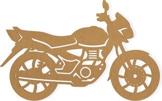 Motorcycle Decor, Boys Wall Hanging, Door Hanger, Decal, Art, Quality Cardboard, Ready To Paint