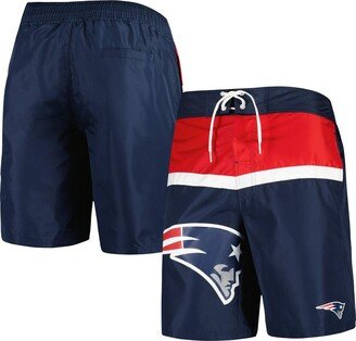 Men's G-iii Sports by Carl Banks Navy New England Patriots Sea Wind Swim Trunks