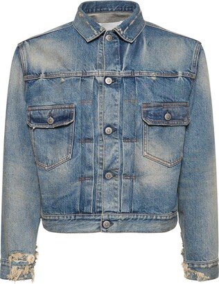 Washed denim jacket-AD