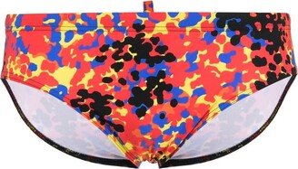 Graphic-Print Swimming Trunks