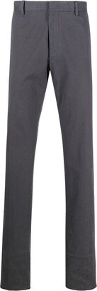 Slim-Cut Tailored Trousers-BK