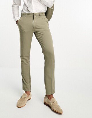 super skinny suit pants in sage