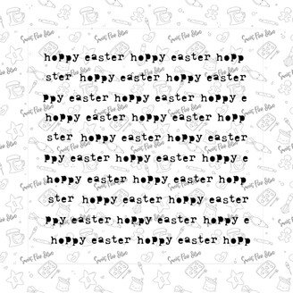 Hoppy Easter Typewriter Stencil