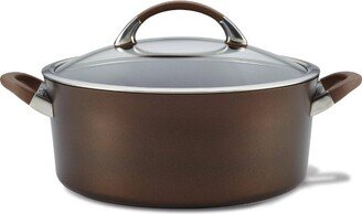 Symmetry 7qt Hard Anodized Nonstick Dutch Oven with Lid Chocolate Brown