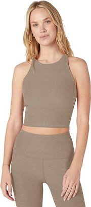 Spacedye Refocus Cropped Tank (Birch Heather) Women's Clothing