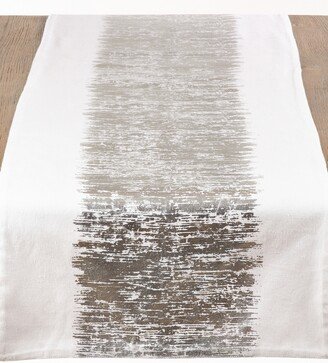 Saro Lifestyle Table Runner with Metallic Banded Design, 108