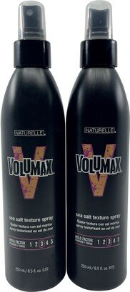 Naturelle Volumax Sea Salt Texture Spray Hold Factor 3 8.5 OZ Set of 2