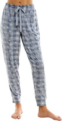 Roudelain Women's Printed Drawstring Jogger Pajama Pants