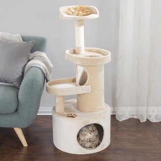 4-Tier 43 Cat Tree Condo with Tunnel