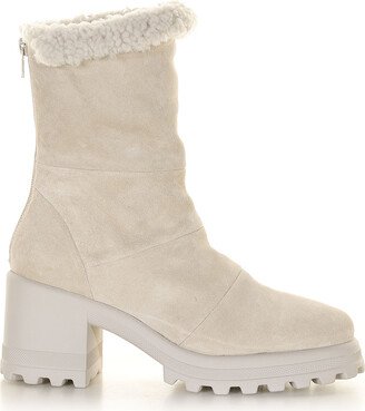 Suede Ankle Boot With Internal Fur