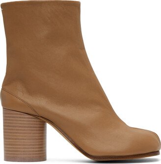 Beige Tabi Ankle Boots