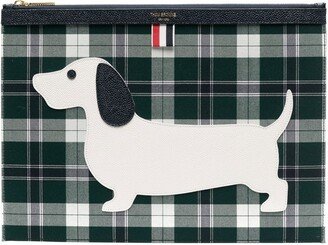 Dog-Motif Tartar Document Holder